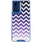 Chevron Purple Ombre Moto G 5G (2024) Clear Case